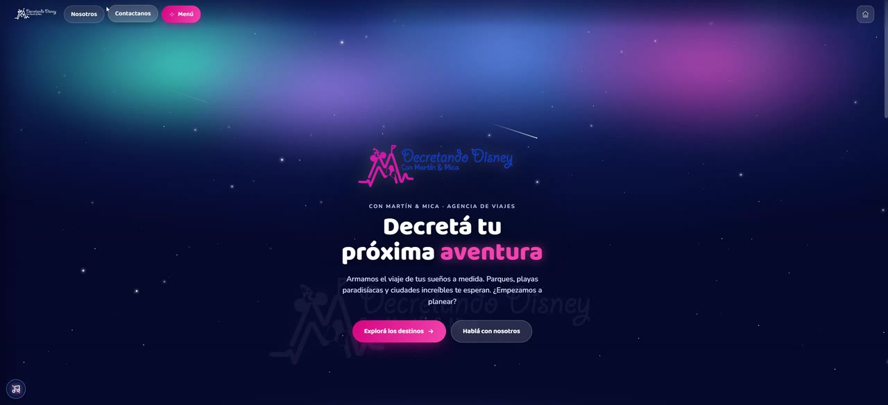 Decretando Disney — sitio hecho por Oficina de Jhonson